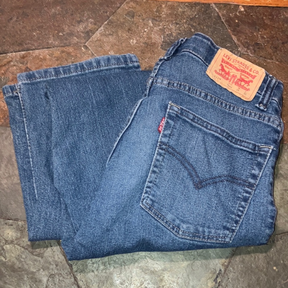 Levi's Kids Blue Denim Straight-Leg Jeans